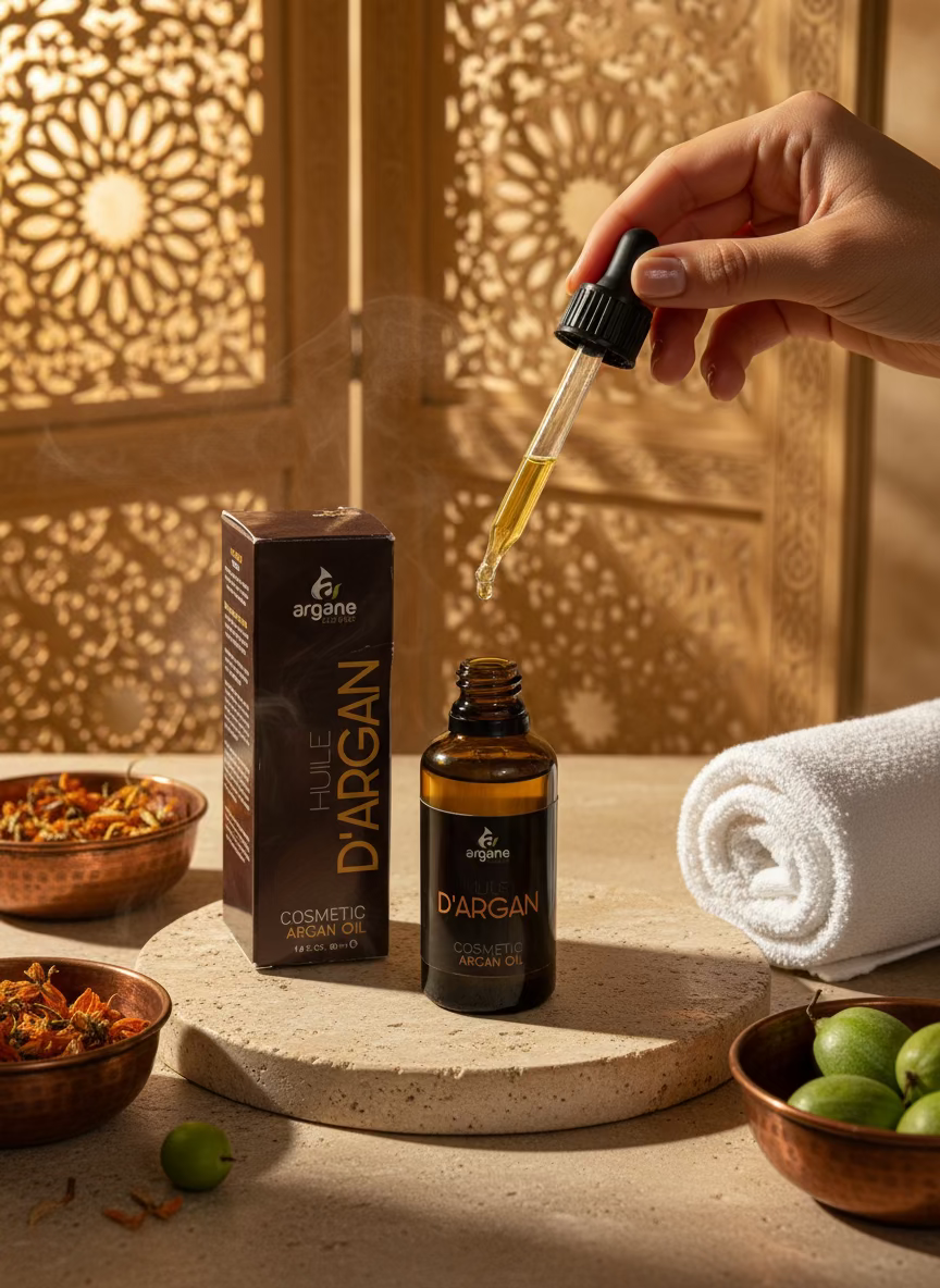 Huile d’Argan Traditionnelle Marocaine 100% Pure et BIO – Maison Atlas